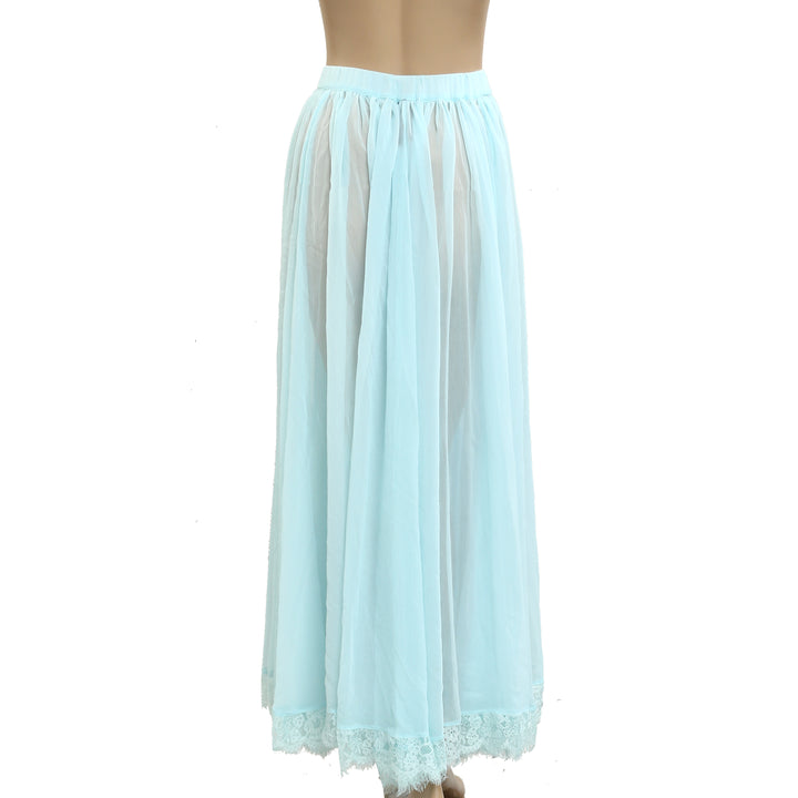 By Anthropologie Sheer Maxi Skirt