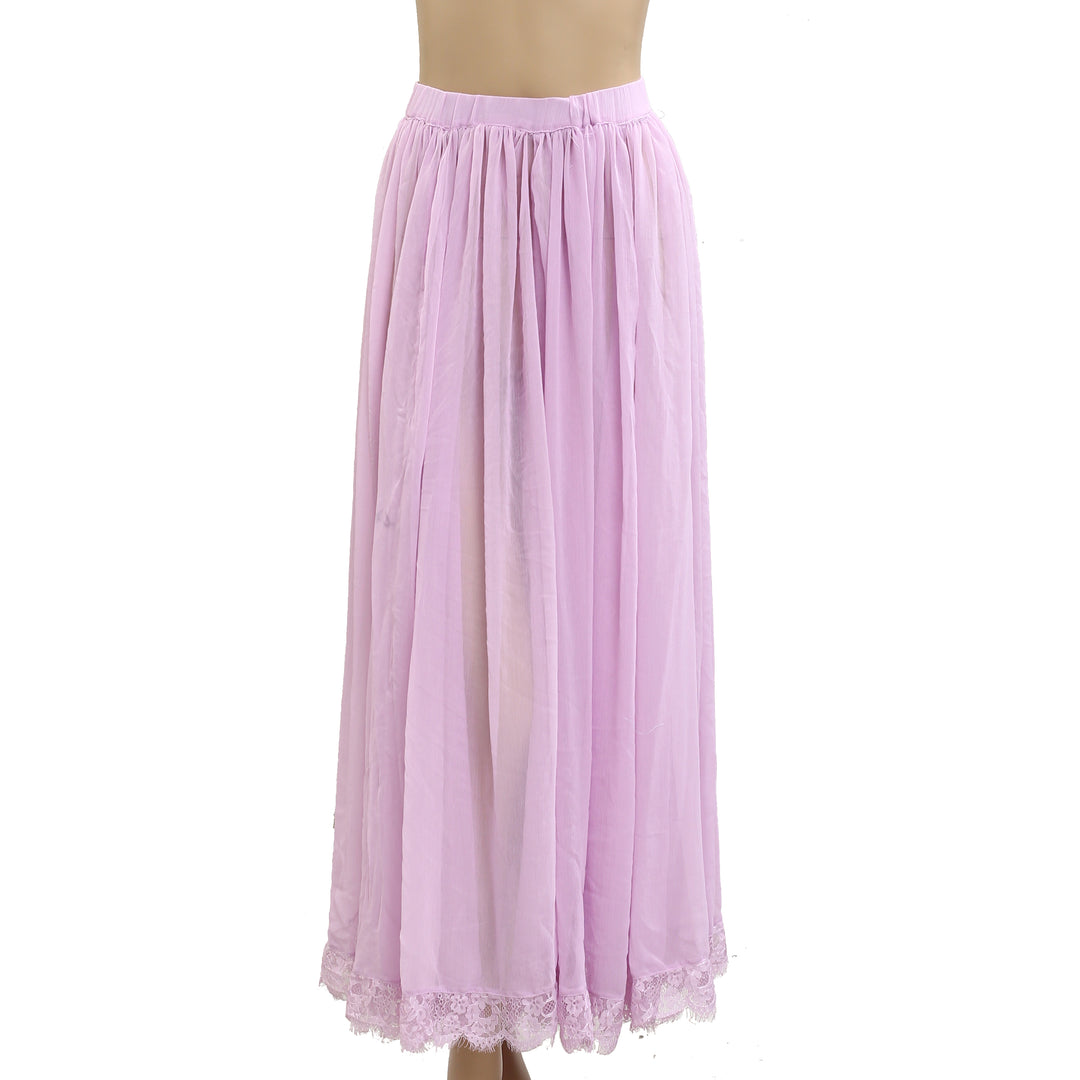 By Anthropologie Sheer Maxi Skirt