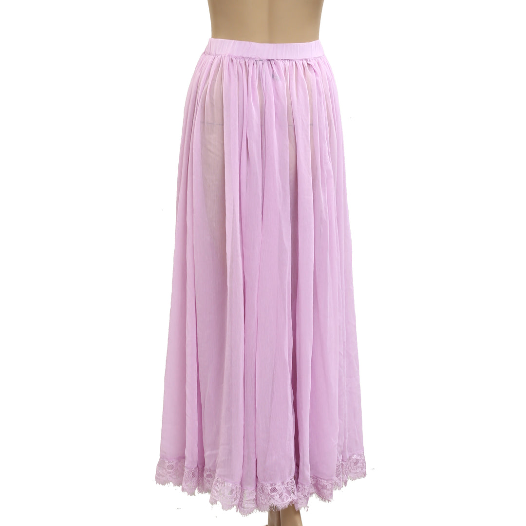 By Anthropologie Sheer Maxi Skirt