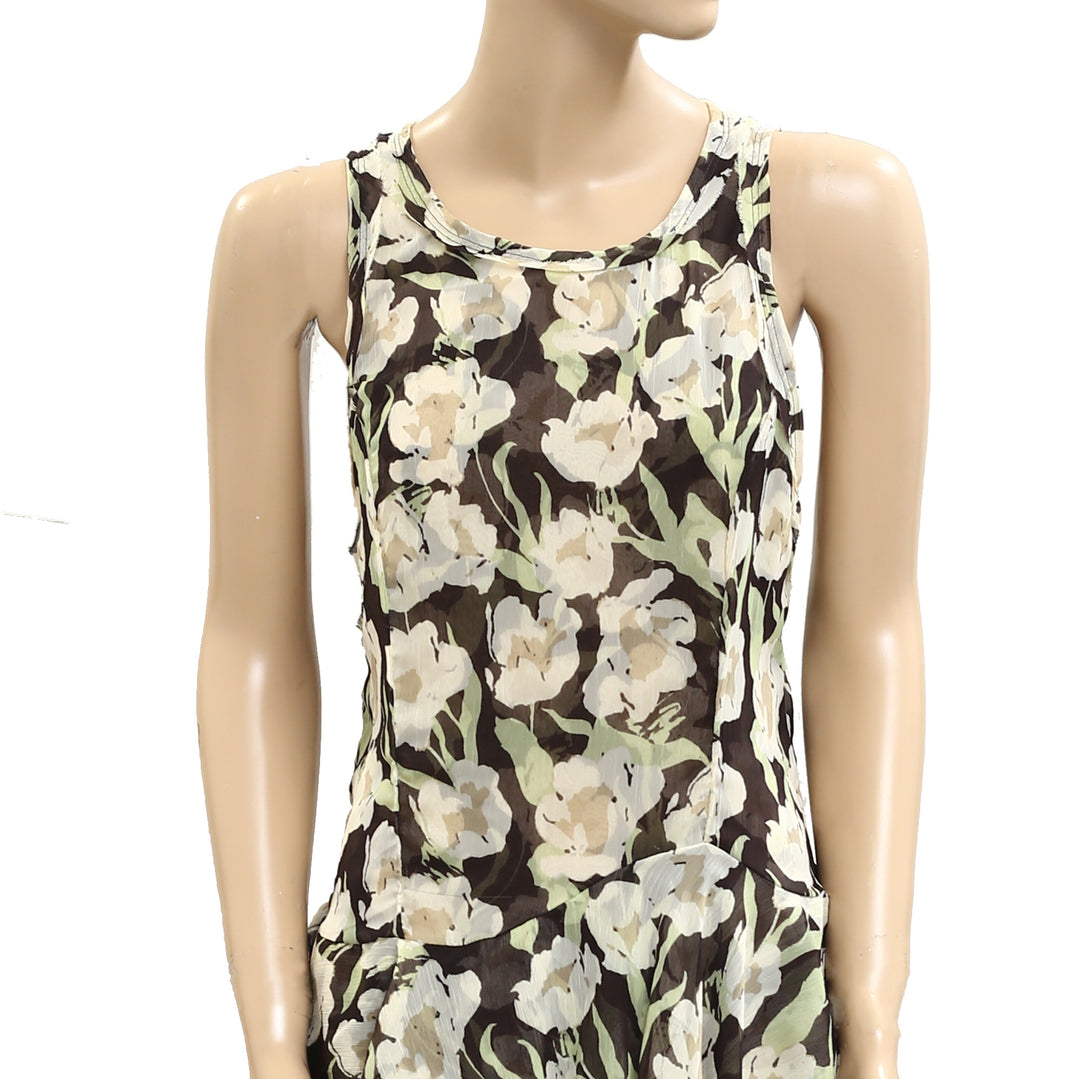 Free People Raven Printed Mini Dress