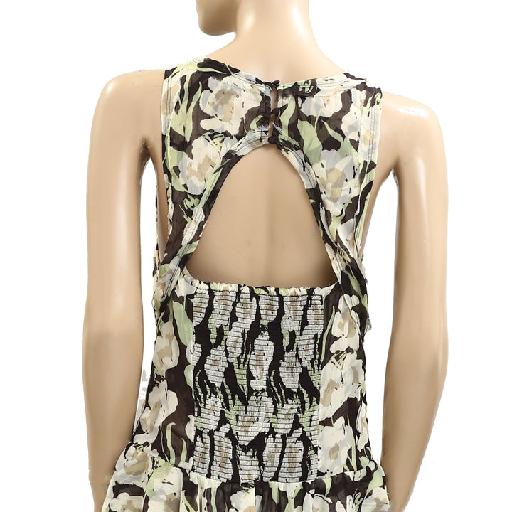 Free People Raven Printed Mini Dress