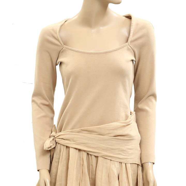 Free People Free-Est Drop Waist Tunic Mini Dress