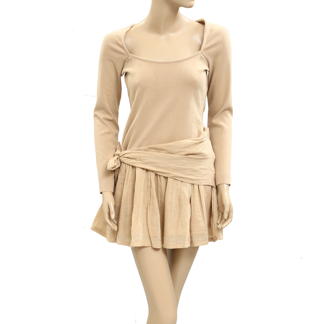 Free People Free-Est Drop Waist Tunic Mini Dress White Chocolate Couture Free People Free-Est Drop Waist Tunic Mini Dress White Chocolate Couture