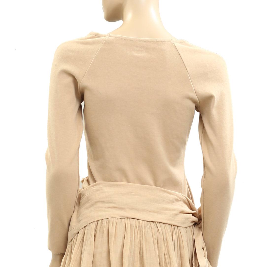 Free People Free-Est Drop Waist Tunic Mini Dress