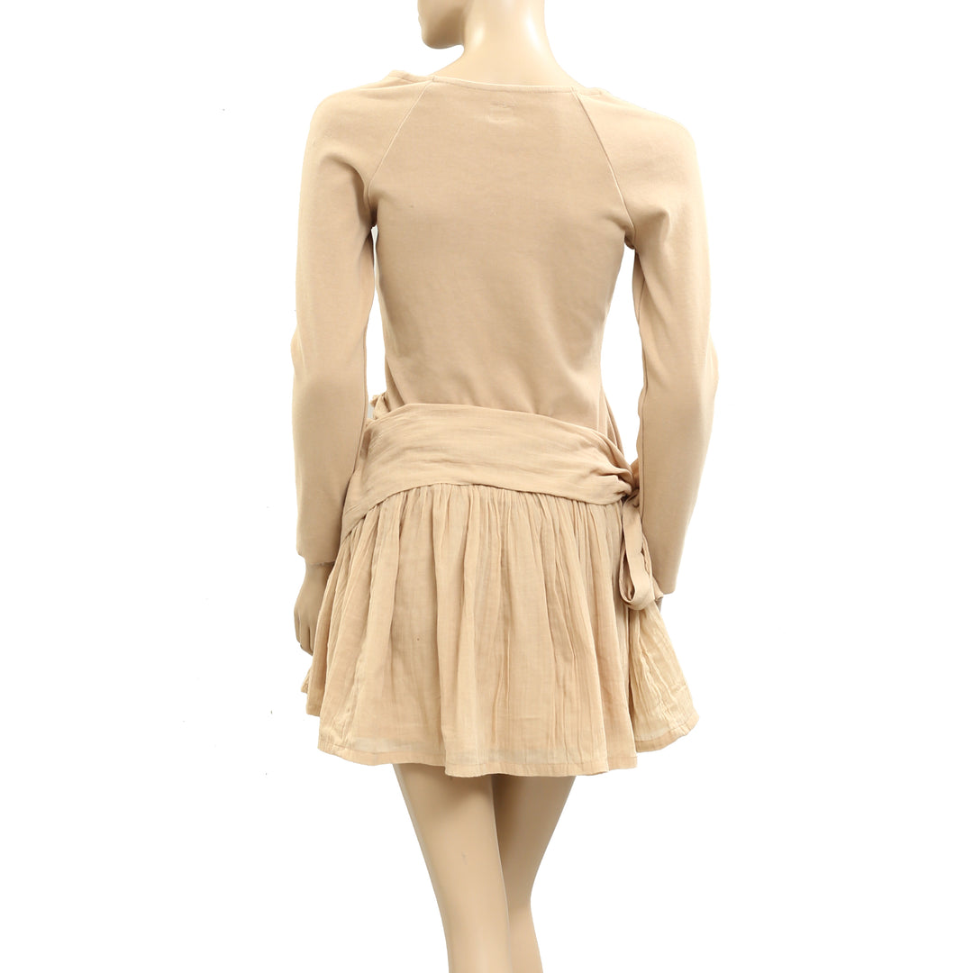 Free People Free-Est Drop Waist Tunic Mini Dress