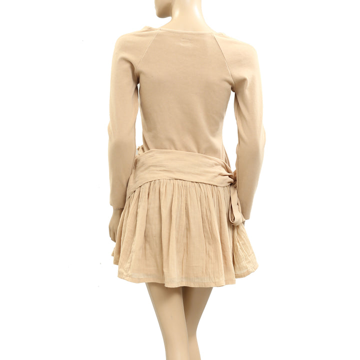 Free People Free-Est Drop Waist Tunic Mini Dress