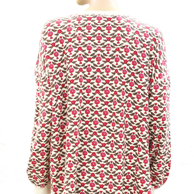 By Anthropologie Long-Sleeve Waffle Knit Pyjama Tunic Top