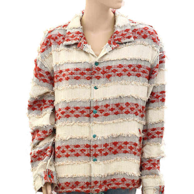 Free People Buttondown Knitted Sweatshirt Top