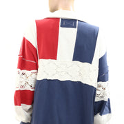 Free People We The Free American Dream Polo Pullover Top