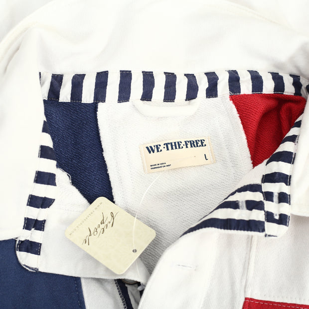 Free People We The Free American Dream Polo Pullover Top