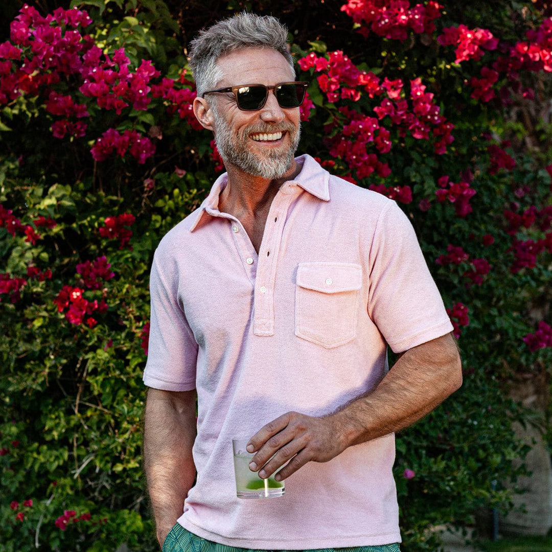 Criquet Terrycloth Players Men's Polo T-Shirt