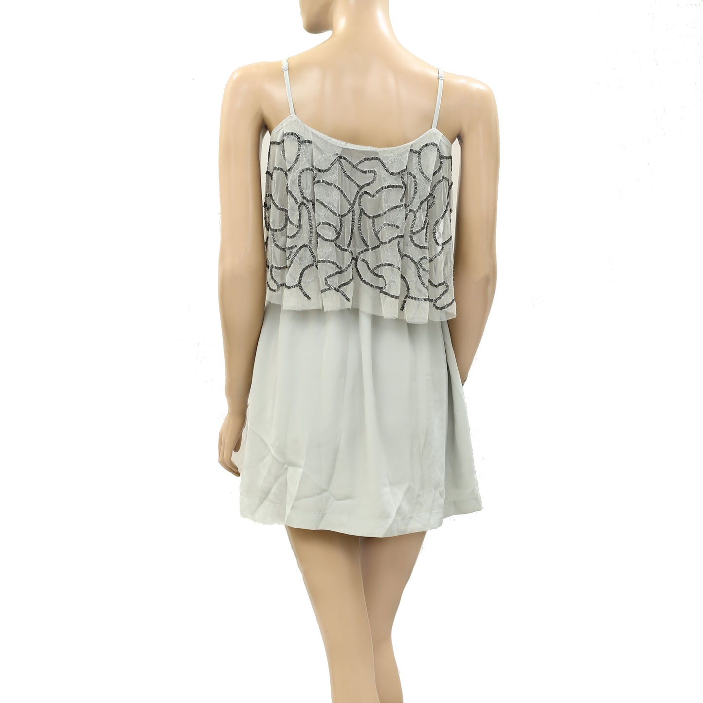 Silence + Noise Urban Outfitters Bead Embellished Mini Dress