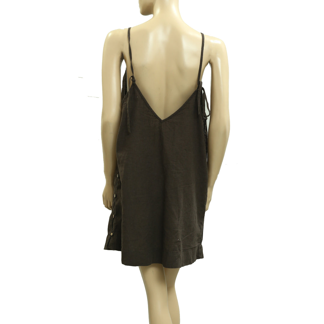 Free People Free-Est Beachside Cotton-Linen Mini Dress