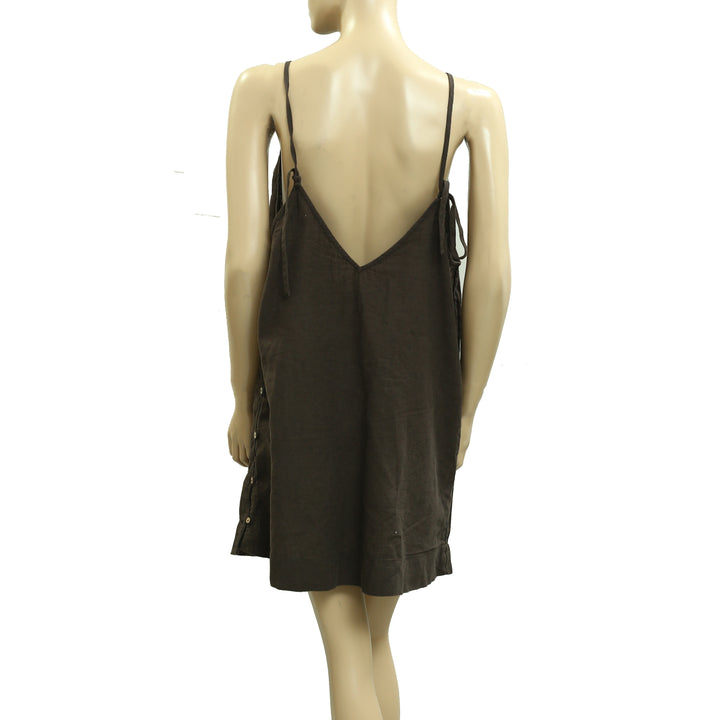 Free People Free-Est Beachside Cotton-Linen Mini Dress