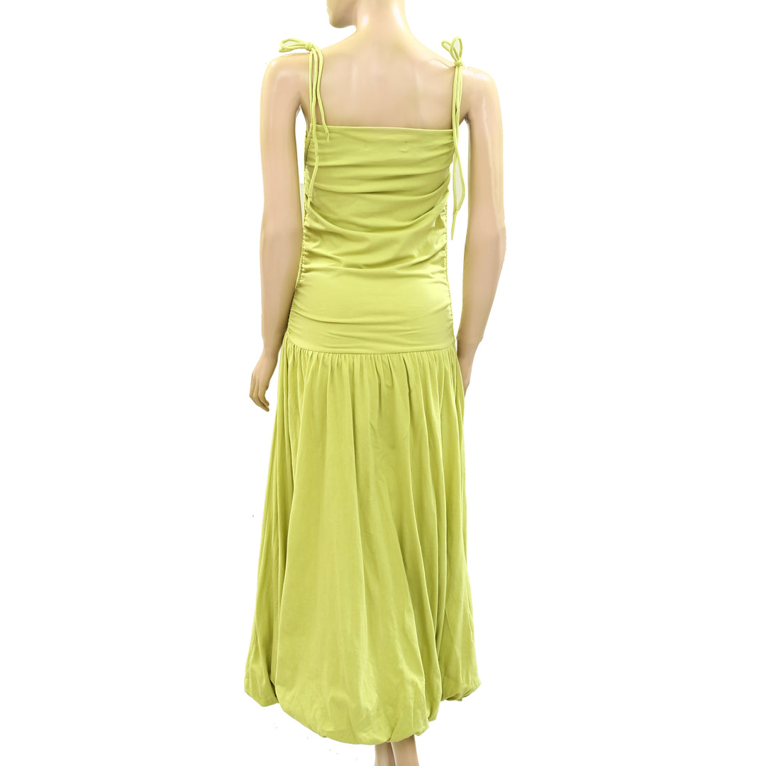 Free People FP Beach Free Est Liza Drop-Waist Midi Dress White Chocolate Couture Free People FP Beach Free Est Liza Drop-Waist Midi Dress White Chocolate Couture