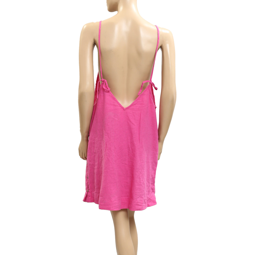 Free People Free-Est Beachside Cotton-Linen Mini Dress