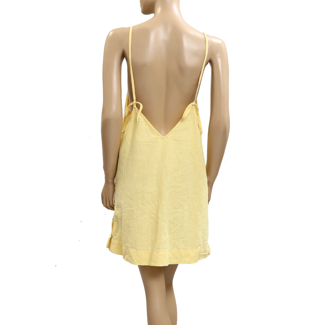 Free People Free-Est Beachside Cotton-Linen Mini Dress