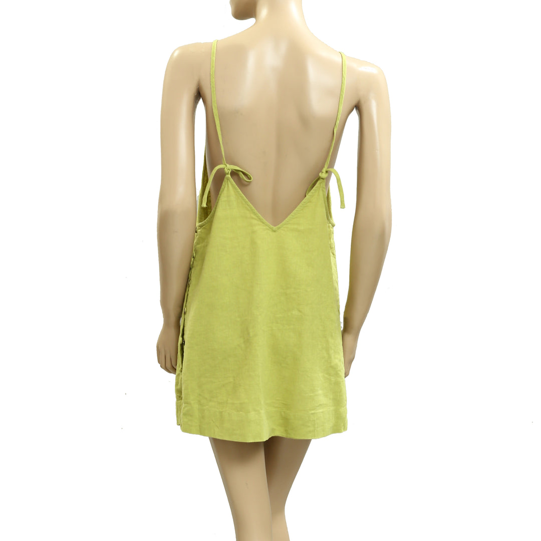 Free People Free-Est Beachside Cotton-Linen Mini Dress