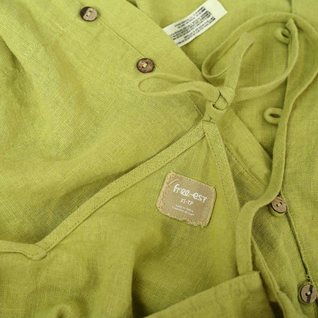 Free People Free-Est Beachside Cotton-Linen Mini Dress