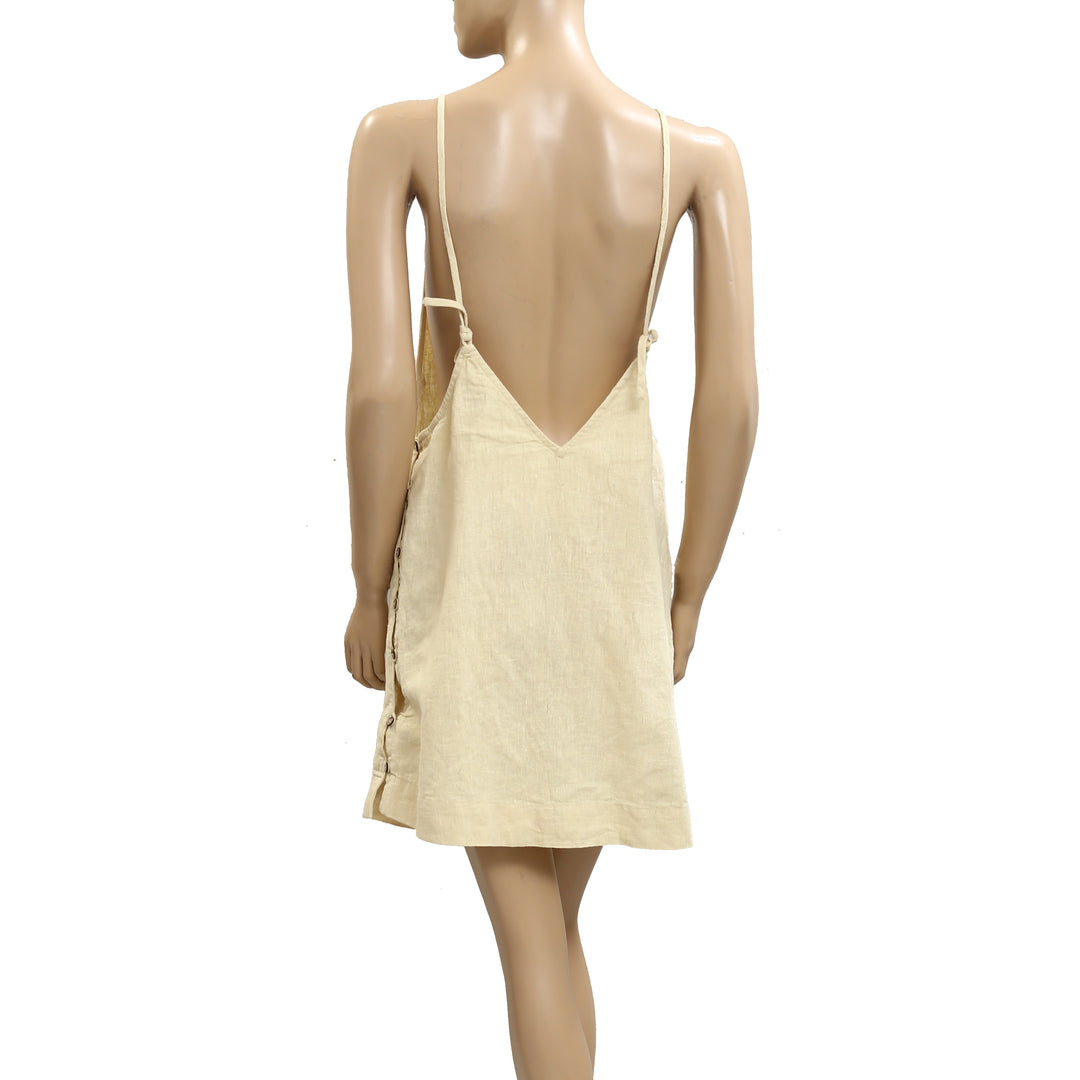Free People Free-Est Beachside Cotton-Linen Mini Dress