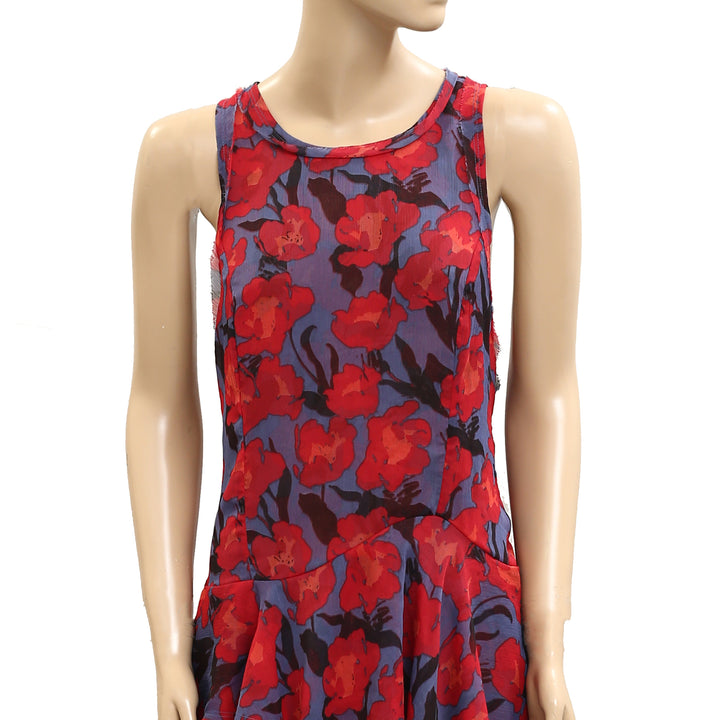 Free People Raven Printed Mini Dress