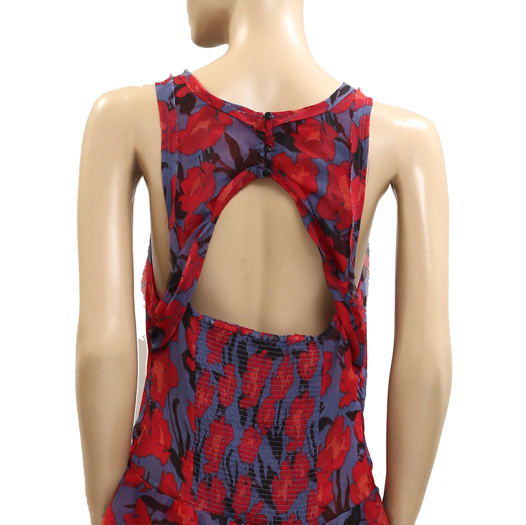 Free People Raven Printed Mini Dress