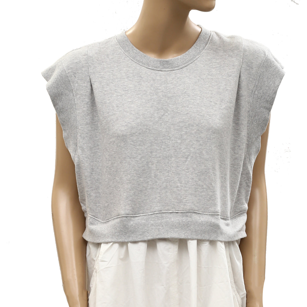 By Anthropologie Daily Practice Gardenia Babydoll Mini Dress
