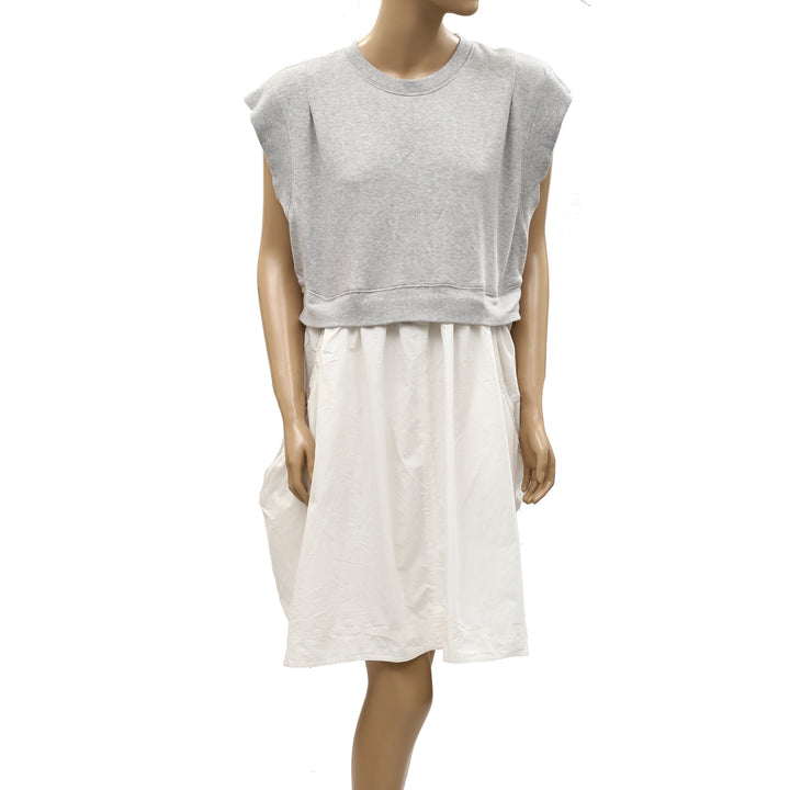 By Anthropologie Daily Practice Gardenia Babydoll Mini Dress