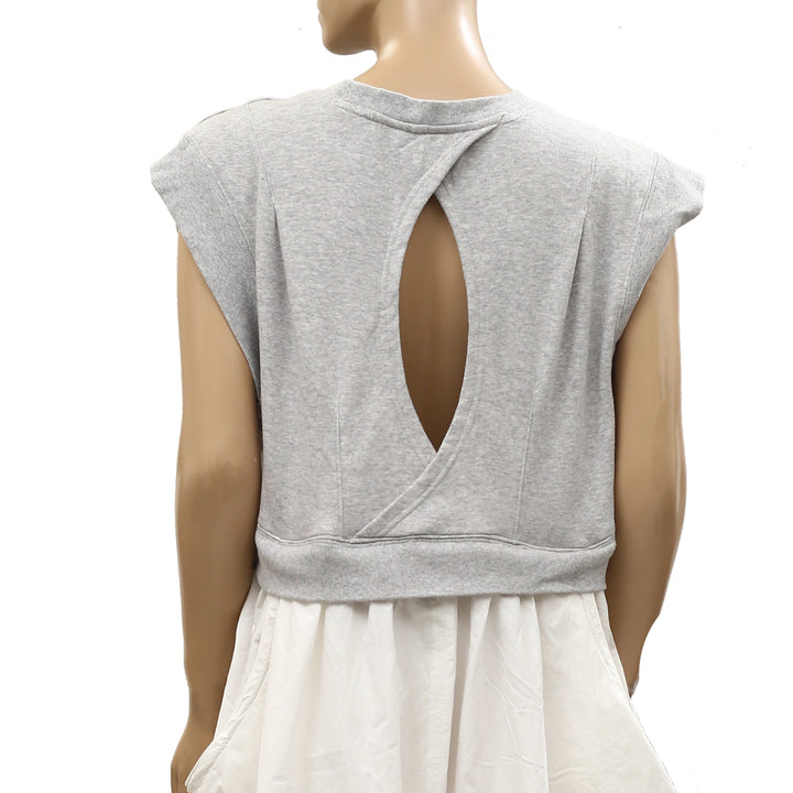 By Anthropologie Daily Practice Gardenia Babydoll Mini Dress
