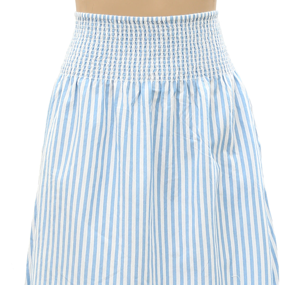 Kerri Rosenthal Martin Cabana Striped Print Midi Skirt