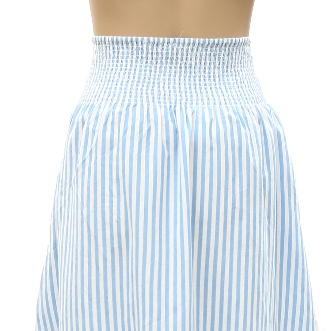 Kerri Rosenthal Martin Cabana Striped Print Midi Skirt