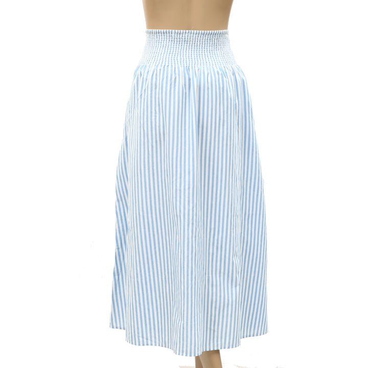Kerri Rosenthal Martin Cabana Striped Print Midi Skirt