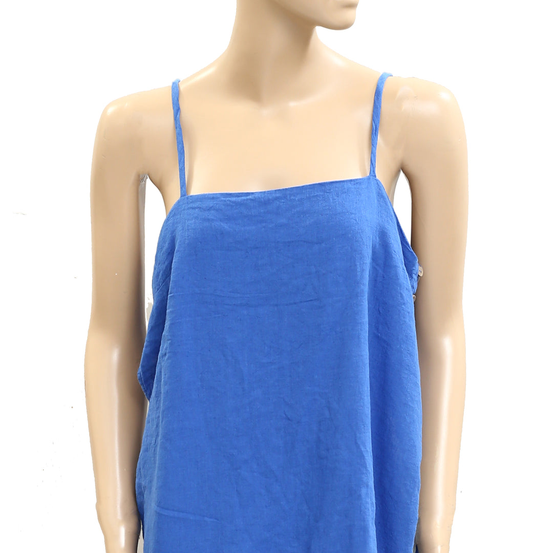 Free People Free-est Sightseer Linen Cami Tunic Top