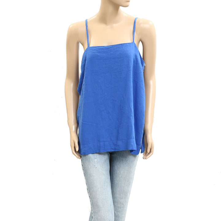 Free People Free-est Sightseer Linen Cami Tunic Top