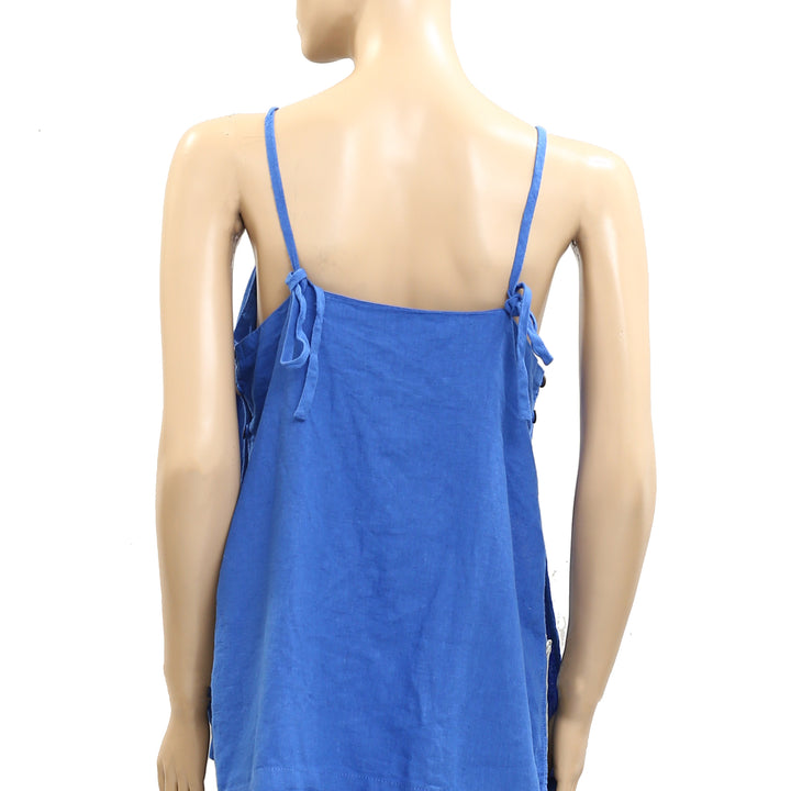Free People Free-est Sightseer Linen Cami Tunic Top