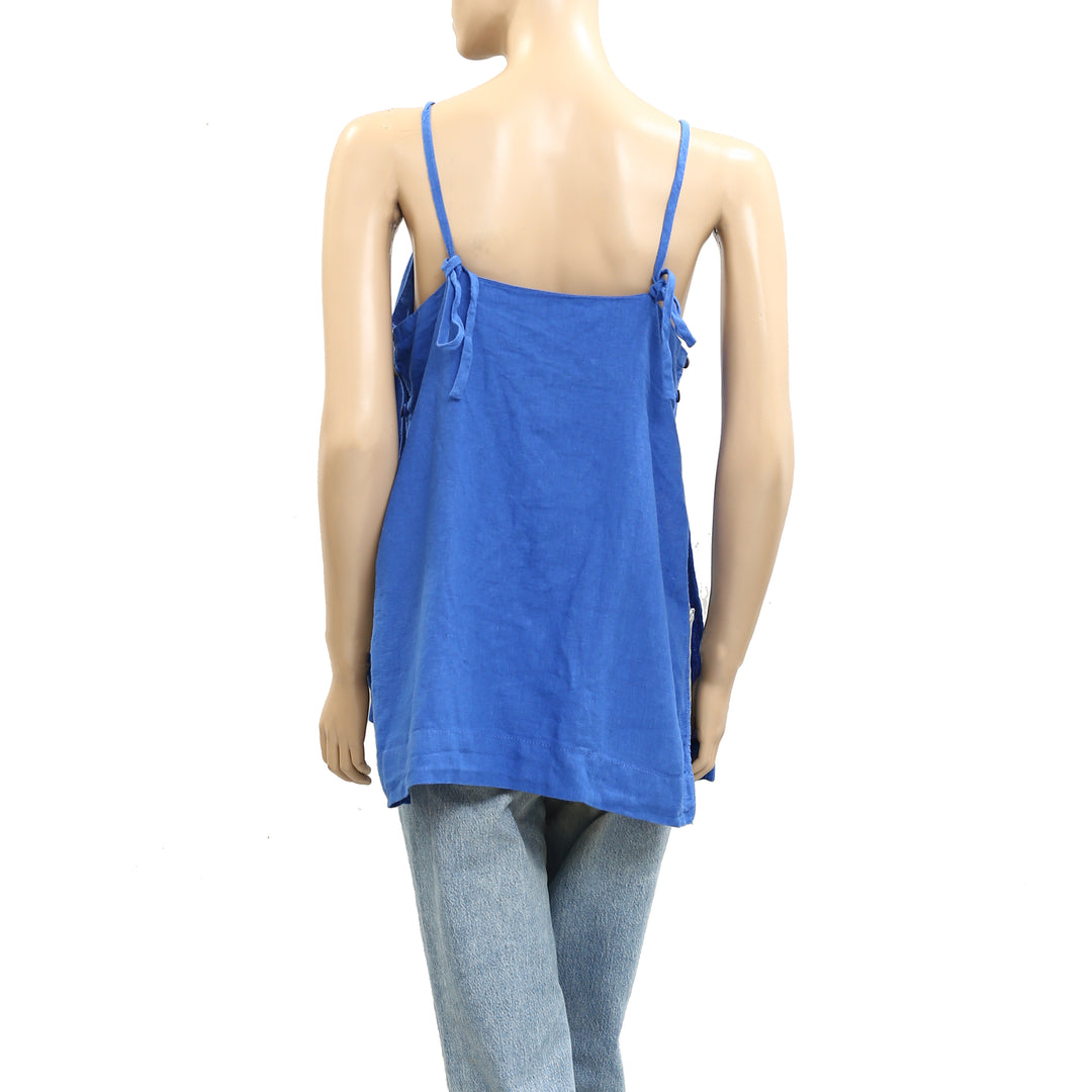 Free People Free-est Sightseer Linen Cami Tunic Top