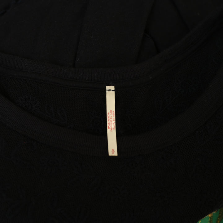 Free People Rose Party Tee Blouse Top