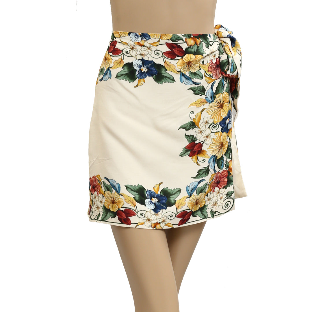 Farm Rio Anthropologie Praia Tropical Scarf Skirt