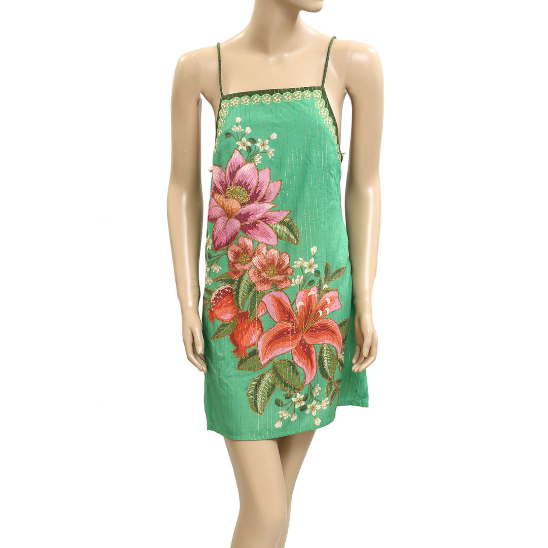 Farm Rio Anthropologie Floral Printed Cami Mini Dress