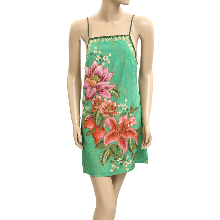 Farm Rio Anthropologie Floral Printed Cami Mini Dress
