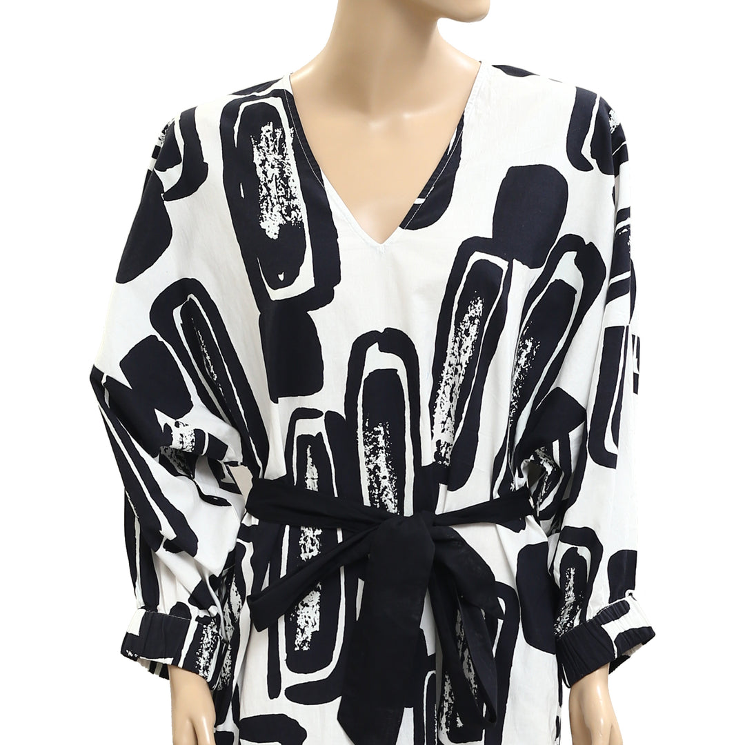 Frances Valentine Rosa Caftan Flintstone Printed Midi Dress