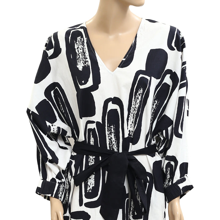 Frances Valentine Rosa Caftan Flintstone Printed Midi Dress