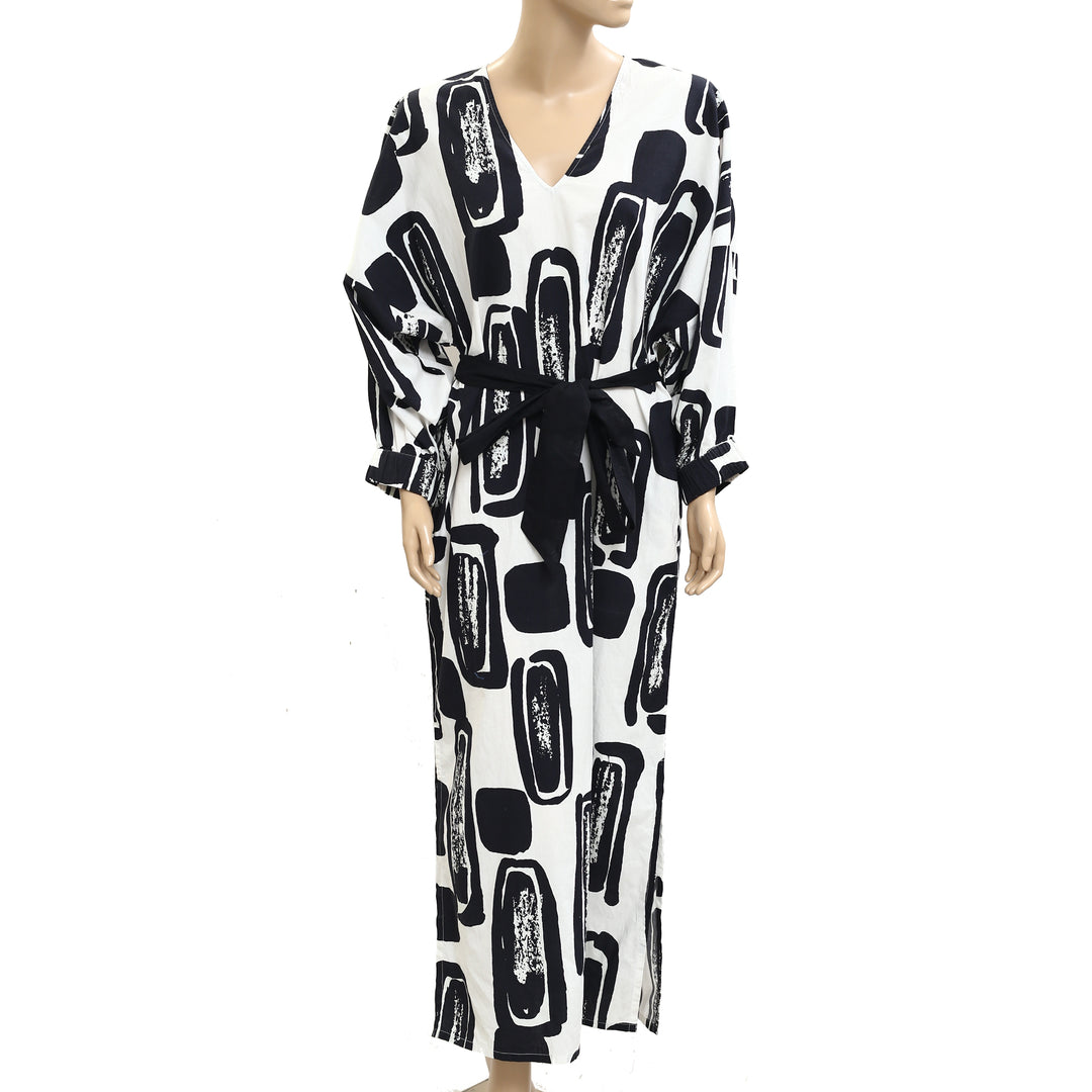 Frances Valentine Rosa Caftan Flintstone Printed Midi Dress