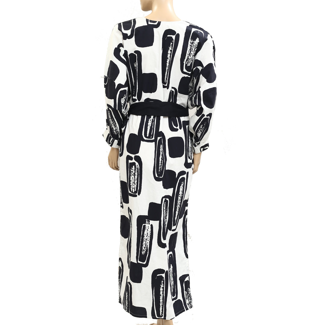 Frances Valentine Rosa Caftan Flintstone Printed Midi Dress