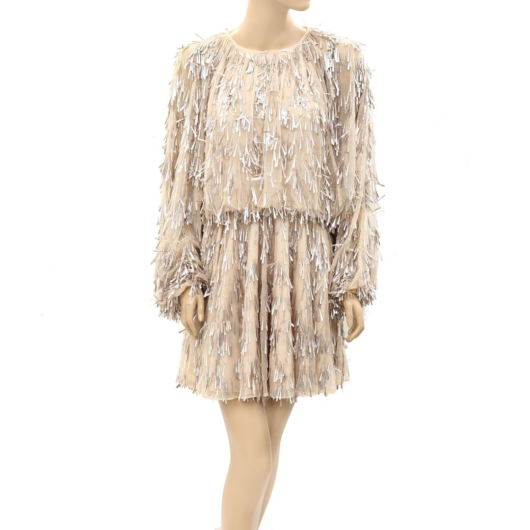 sequin asos dress Design - All Over Shard Midi - Women - Polyester - 12 US The unique 3D fringe details add a touch of glamour ASOS EDITION Teardrop Sequin Embellished