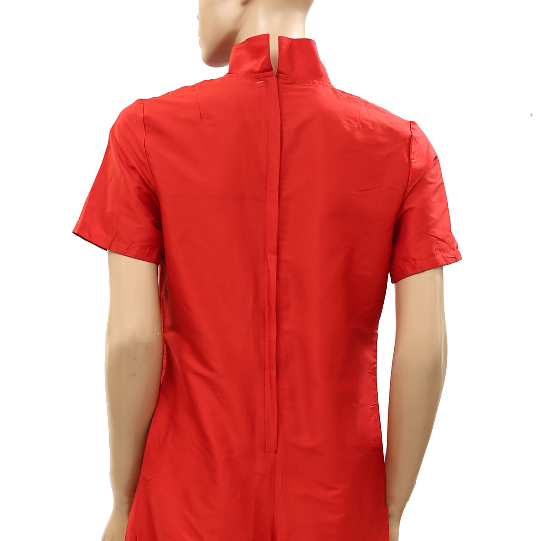 Frances Valentine Short Sleeves Wide Leg Jumpsuit Dress