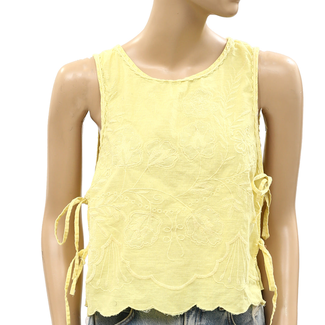 Free People Faded Gardens Tank Cropped Top