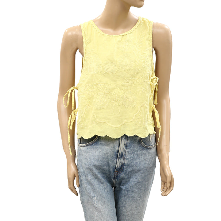 Free People Faded Gardens Tank Cropped Top