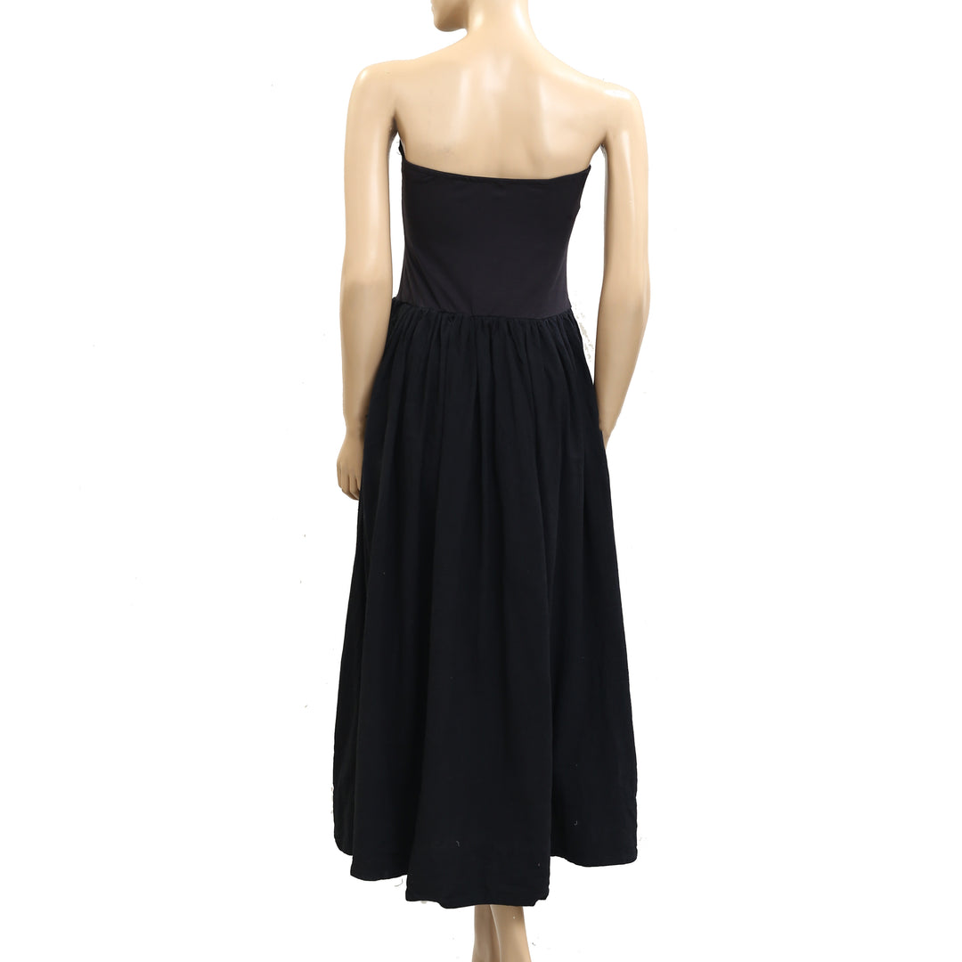 Free People Free-est Onda Drop-Waist Tube Midi Dress White Chocolate Couture Free People Free-est Onda Drop-Waist Tube Midi Dress White Chocolate Couture