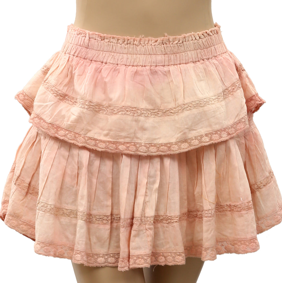 Loveshackfancy Ruffle Girls Mini Skirt